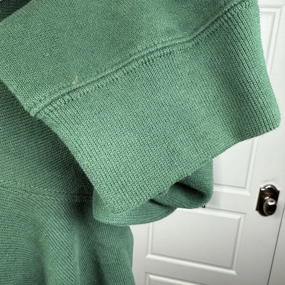 Polo Ralph Lauren Quarter Zip Sweater Men's XXL Green Knit Cotton 1/4 Zip Joker